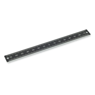 Ganter Rulers, Aluminum, with Mounting Holes 711.2-AL-300-W-M-1