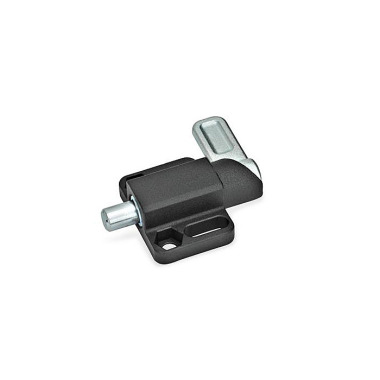 Ganter Spring Latches, Steel, with Flange for Surface Mounting 722.3-10-20-R-SW