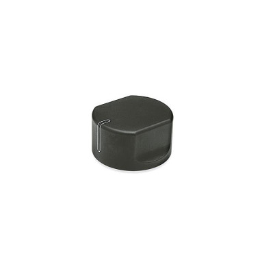 Ganter Control Knobs, Aluminum, Black Anodized 729-34-B8