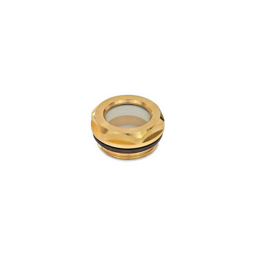 Ganter Oil Sight Glasses, Brass / Security Glass (ESG) 743.3-24-M33X1,5-B