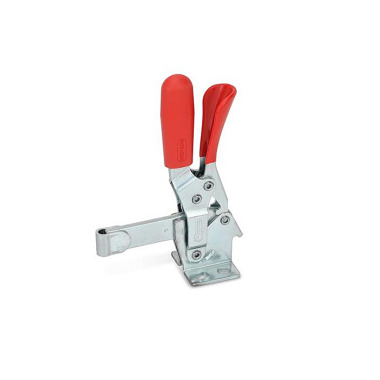 Ganter Toggle Clamps, Steel, Operating Lever Vertical, with Lock Mechanism, with Horizontal Mounting Base 810.3-130-EL