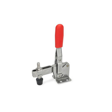 Ganter Toggle Clamps, Stainless Steel , Operating Lever Vertical, with Horizontal Mounting Base 810-130-C-NI