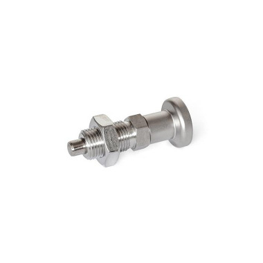 Ganter Stainless Steel Indexing Plungers, AISI 316, without Rest Position 818-10-12-BKN-A4