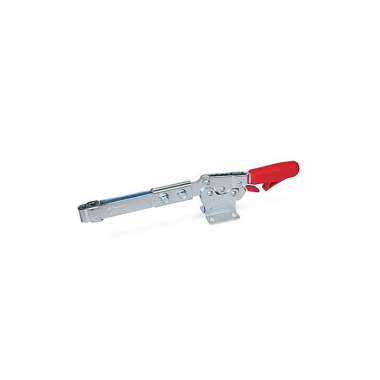 Ganter Toggle Clamps, Steel, Operating Lever Horizontal, with Safety Hook, with Horizontal Mounting Base, with Extended Clamping Arm 820.3-230-UL