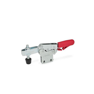 Ganter Toggle Clamps, Steel, Operating Lever Horizontal, with Lock Mechanism, with Vertical Mounting Base 820.4-230-NLC