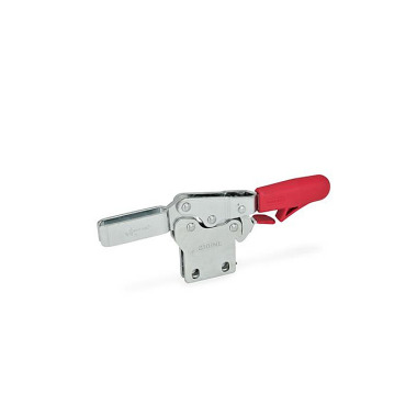 Ganter Toggle Clamps, Steel, Operating Lever Horizontal, with Lock Mechanism, with Vertical Mounting Base 820.4-75-NL