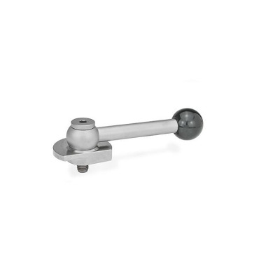 Ganter Clamping Bolts, Stainless Steel, Downward Clamping, with Threaded Bolt 918.7-50-GV-L