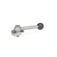 Ganter Clamping Bolts, Stainless Steel, Downward Clamping, with Threaded Bolt 918.7-50-GV-R