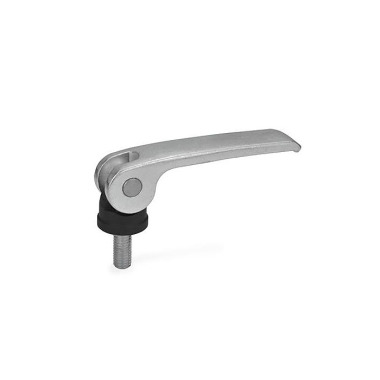 Ganter Clamping Levers with Eccentrical Cam with Threaded Stud, Lever Steel 927.3-101-M10-40-B