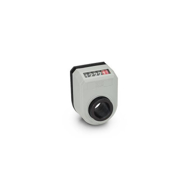 Ganter Position Indicators, 5 Digits, Digital Indication, Mechanical Counter, Hollow Shaft Steel 953-0002.5-AN-R-GR