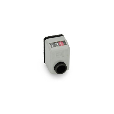 Ganter Position Indicators, 3 Digits, Digital Indication, Mechanical Counter, Hollow Shaft Steel 955-02.0-AN-L-GR