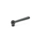 Ganter Adjustable Clamping Levers, with Threaded Insert, Steel 99.2-10-M8-M