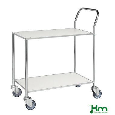 Kongamek Small table trolley, fully welded, 840 x 430 x 970 mm KM172-6B