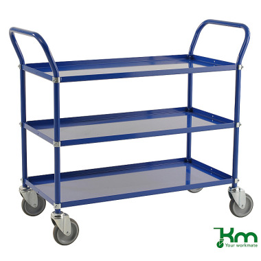 Kongamek Coloured trolley with 3 shelves KM3106