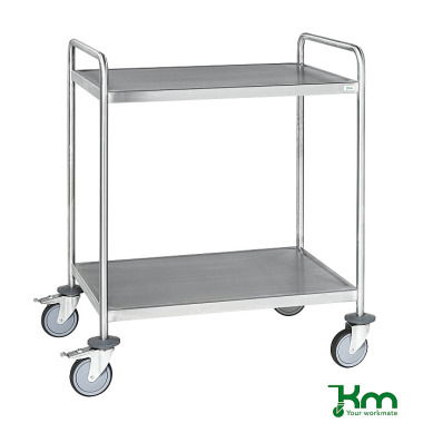 Kongamek Stainless steel trolley, fully welded 2 shelves, C3 KM60350MRM