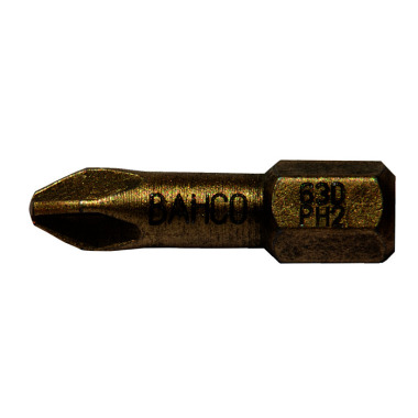 BAHCO 1/4” bits, 25 mm, diamond, PH 2, pack of 5 63D/PH2