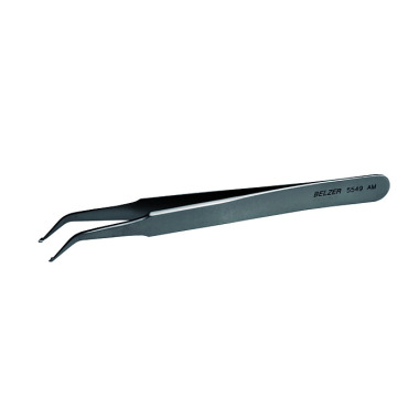 BAHCO SMD tweezers, stainless steel, with grooved tips, 120 mm 5549 AM