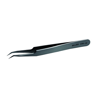 BAHCO Electronic tweezers, stainless steel, angled tips, 115 mm 5489 AM