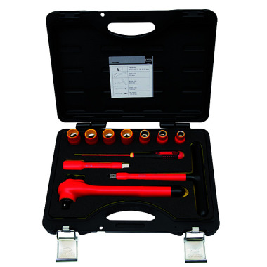 BAHCO Insulated tool set, 1/2, 11 pieces, shockproof case 7811DMV