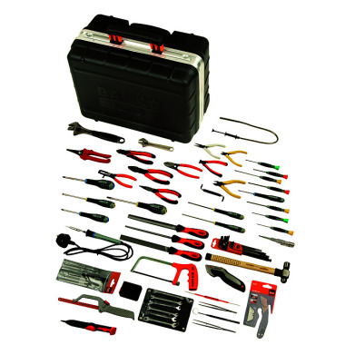 BAHCO Electronics tool case, 66 pieces, UK lock 9850