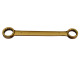 BAHCO Double ring spanner, non-sparking, aluminum bronze, 6x7 mm NS010-0607