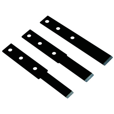 BAHCO Straight replacement blades for knives for cutting window seals, 3-piece BBS107