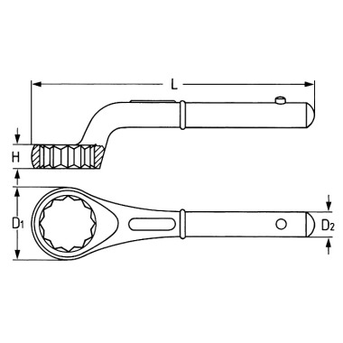 Heyco Single Ended Ring Wrenches 00840007580