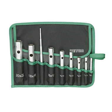 Heyco Double ended tubular socket wrench set, MM 6-22, 9 pcs. 00896744080