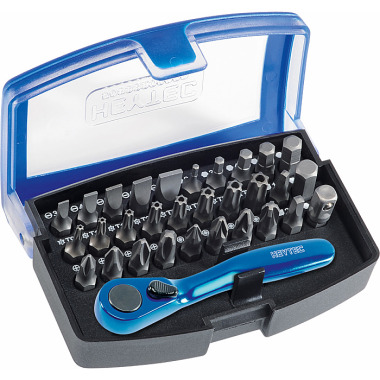 Heyco Bit-box-set, 31 pcs. with bit-ratchet 50833300000