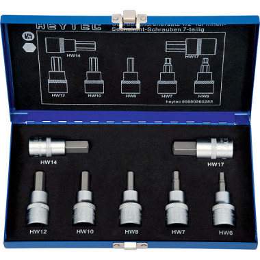 Heyco Screwdriver socket set, 7 pcs. 50850560283