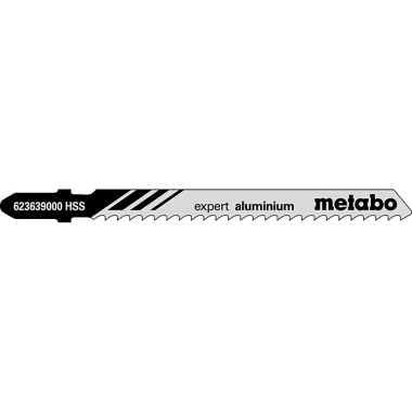 Metabo 5 Stichsägeblätter expert aluminium 74/ 3,0 mm, HSS (623639000)