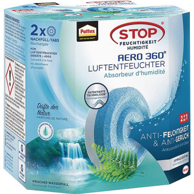 Luftentfeuchter Aero 360 2 Tabs à 450g AHAWF Waterfall Freshness Pk.PATTEX AHAWF / 2631311