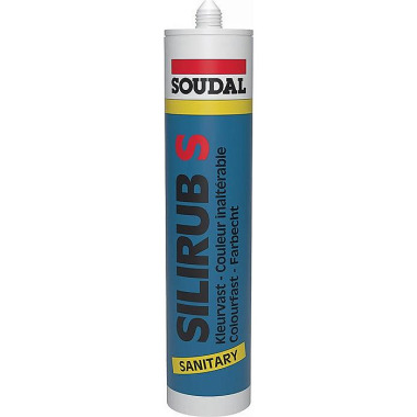 Sanitärsilikon Silirub S weiß 300ml Kartusche SOUDAL 101669