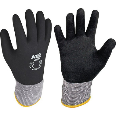 Handschuhe Hit Flex V Gr.10 schwarz/grau EN 388 PSA II ASATEX HIT091V/10