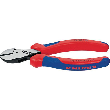 Kompaktseitenschneider X-Cut® L.160mm Kopf pol.Mehrkomp.-Hülle KNIPEX 73 02 160