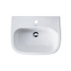 Duravit Waschtisch D-CODE m ÜL HLB 1 Hahnloch 550x 430mm weiß 2310550000