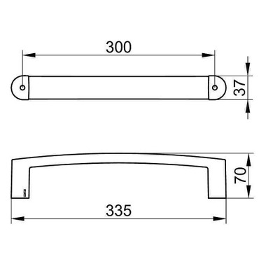 Keuco Haltegriff ELEGANCE 335mm vc 11607010000