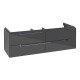 V&B Waschtischunterschran k SUBWAY 2.0 f Schrank-WT A6911 1287x420x449mm gls gr A69110FP