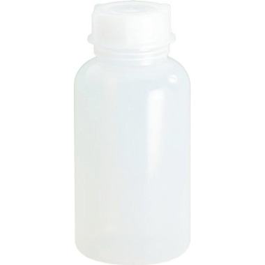 Weithalsflasche Gesamt-H. 205mm Gesamt-D.95mm PE (L DPE) naturfarben Einfüllö ffnung-D.50mm Inh.1000ml HÜNERSDORFF 420800