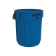 Mehrzwecktonne blau 76l PE Außen-Ø495xH581mm RUBBERMAID FG262073BLUE