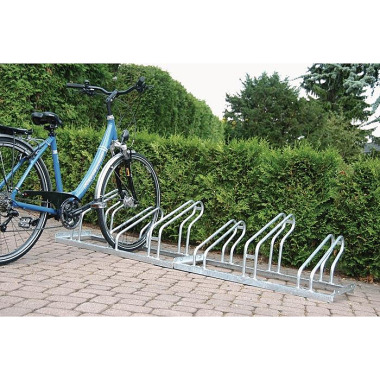 Fahrradbügelparker 1-s.90Grad verz.Anz.Radstände 6 z.Schr.zerlegt 6-2100