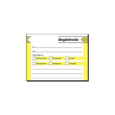 SIGEL Haftformular Beglei tnotiz HF142 100x75mm 50B latt 114012100