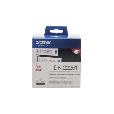 Brother Endlosetikettenro lle DK22251 62mmx15,24m w eiß 124218701