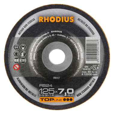 Rhodius Schruppscheibe RS24 TOPline, 115 x 7,0 x 22,23mm 200349