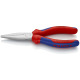 Knipex Alicate de bocas largas cromado con fundas en dos componentes 140mm 30 15 140