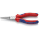 Knipex Alicate de bocas largas cromado con fundas en dos componentes 160mm 30 35 160