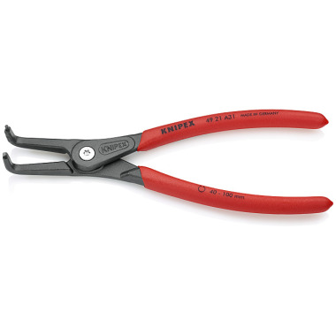 Knipex Alicate de precisión para arandelas gris atramentado 210mm 49 21 A31 SB