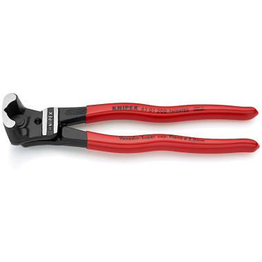 Knipex Pinzas de corte frontal para pernos negro atramentado 200mm 61 01 200 SB