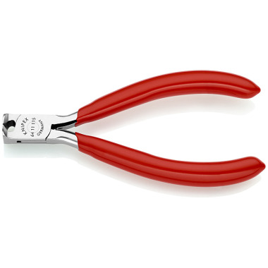 Knipex Alicate de corte frontal para electrónica recubiertos de plástico 115mm 64 11 115