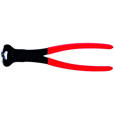 Knipex Alicate de corte frontal negro atramentado recubiertos de plástico 160mm 68 01 160